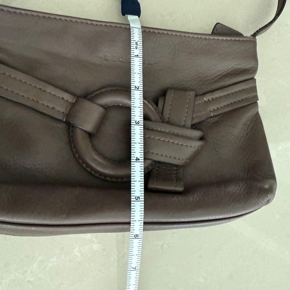 Sequoia Harmony Crossbody Purse - Soft Brown Leather, Zip Top - Picture 8 of 10